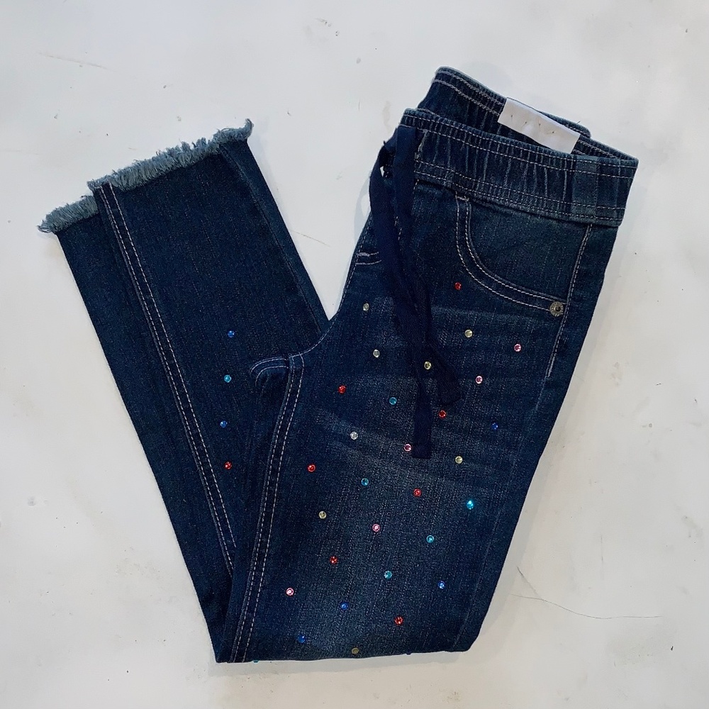 Justice girls studded jegging size 7